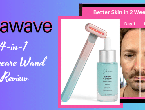 Solawave 4-in-1 Facial Wand Device & Renew Complex - Before & After Photo